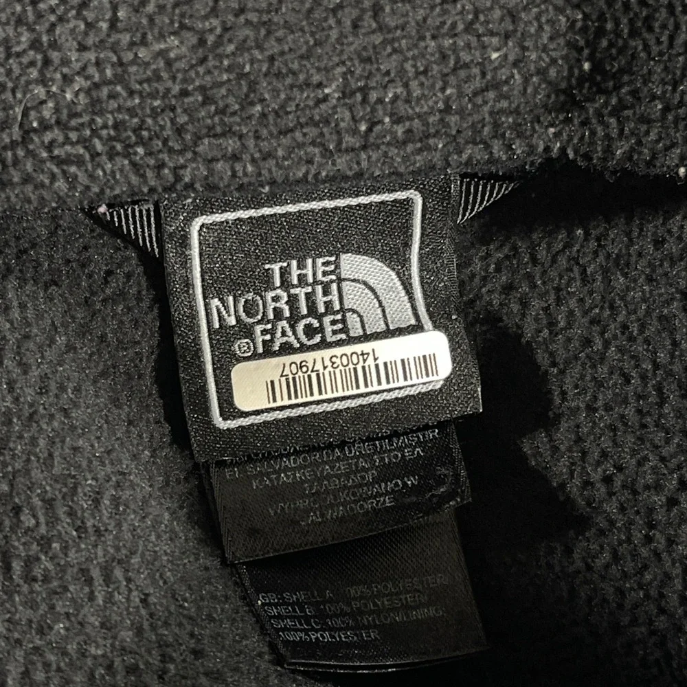 The‎ North Face Fleece Jacket Mens XL Black Full Zip Outdoor Mock Neck Raglan